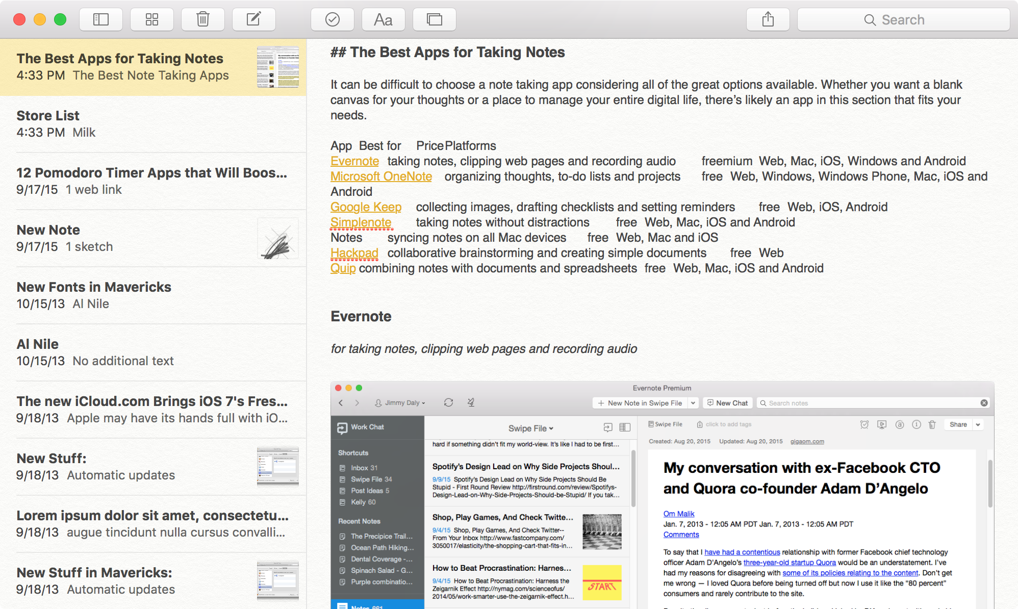 best note software for mac